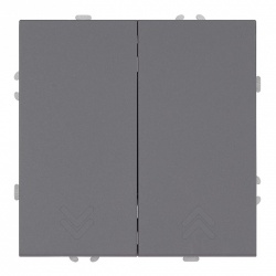 Переключатель двухклавишный без рамки Stekker Эмили 50241 в интернет-магазине "Галерея света"