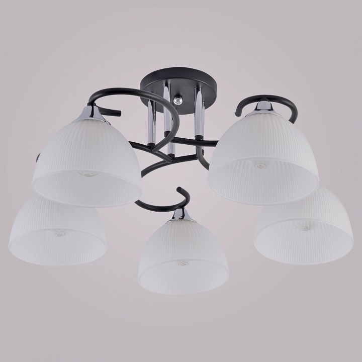 Люстра на штанге 01635-0.3-05 BK+CR в интернет-магазине "Галерея света"