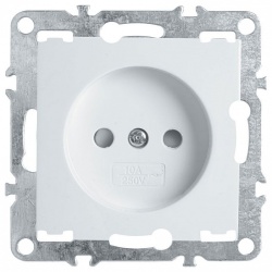 Розетка без заземления и со шторкой, без рамки Stekker Эрна 39316 в интернет-магазине "Галерея света"