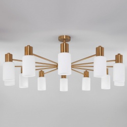 Потолочная люстра Eurosvet Vegga 70160/12 латунь Smart в интернет-магазине "Галерея света"