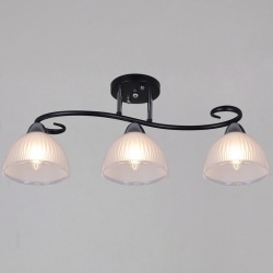 Люстра на штанге  66360-0.3-03 BK+CR в интернет-магазине "Галерея света"