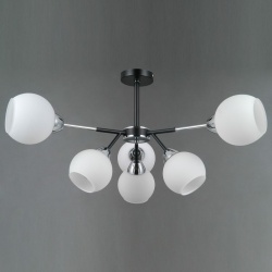 Люстра на штанге ILLUMICO LIBRA IL0715-6CSQ-24 BK CR LIBRA в интернет-магазине "Галерея света"