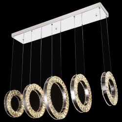 Подвесной светильник iLedex Crystal ice 4460-5 72W CR в интернет-магазине "Галерея света"