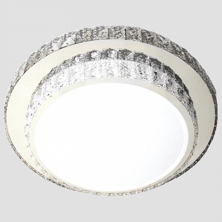 Накладной светильник Ambrella Light Orbital Crystal F95 CH/CL 72W D600 в интернет-магазине "Галерея света"