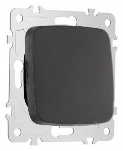 Выключатель перекрестный одноклавишный без рамки Arte Milano 205 205.34-1.black в интернет-магазине "Галерея света"