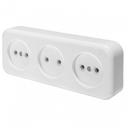 Розетка без заземления Stekker Stekker 39699 в интернет-магазине "Галерея света"