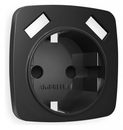 Накладка для розетки с заземлением и со шторками и 2хUSB type A Ambrella Volt OMEGA OP8090 в интернет-магазине "Галерея света"
