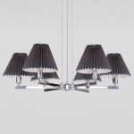 Подвесная люстра Eurosvet Peony 60136/6 хром/графит в интернет-магазине "Галерея света"