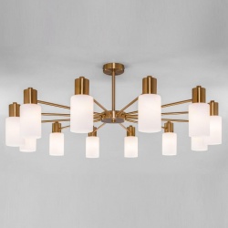 Люстра на штанге Eurosvet Vegga 70160/12 латунь в интернет-магазине "Галерея света"