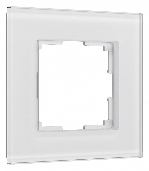 Рамка на 1 пост Werkel Senso (белый, стекло soft-touch) W0013101 в интернет-магазине "Галерея света"
