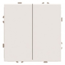 Переключатель перекрестный двухклавишный без рамки Stekker Эмили 50165 в интернет-магазине "Галерея света"