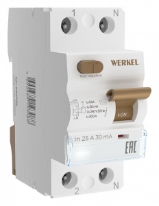 Устройство защитного отключения 1P Werkel Устройства защитного отключения W912P256 в интернет-магазине "Галерея света"