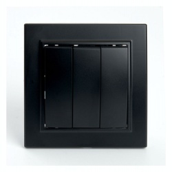 Выключатель трехклавишный Stekker Эрна 39924 в интернет-магазине "Галерея света"