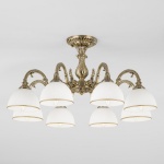 Люстра на штанге Eurosvet Caldera 60106/8 античная бронза в интернет-магазине "Галерея света"