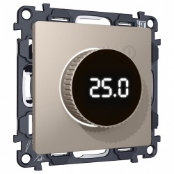 Терморегулятор электромеханический для теплого пола без рамки Ambrella Volt ALFA MA365810 в интернет-магазине "Галерея света"