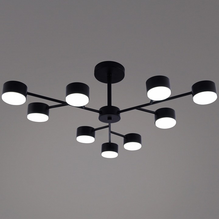 Люстра на штанге  03726-0.3-09 BK GX53 в интернет-магазине "Галерея света"