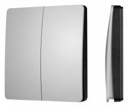 Выключатель беспроводной двухклавишный Arlight INTELLIGENT 051682 в интернет-магазине "Галерея света"