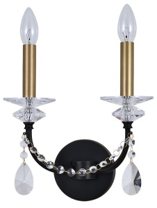 Бра Newport АНАСТАСИЯ 3972/A black+brass в интернет-магазине "Галерея света"