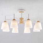 Люстра на штанге Eurosvet Fresco 70085/8 белый в интернет-магазине "Галерея света"