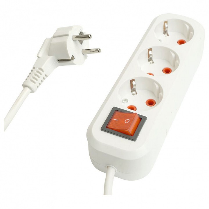 Удлинитель с выключателем Stekker Home 49353 в интернет-магазине "Галерея света"