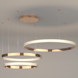 Подвесной светильник Eurosvet Posh 90175/3 медный в интернет-магазине "Галерея света"