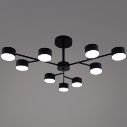 Люстра на штанге  03726-0.3-09 BK GX53 в интернет-магазине "Галерея света"