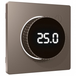 Накладка для терморегулятора электромеханического для теплого пола Ambrella Volt ALFA AP6358 в интернет-магазине "Галерея света"