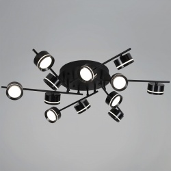 Люстра на штанге  10590-0.3-12 Black в интернет-магазине "Галерея света"