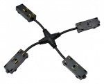 Соединитель X-образный для треков накладных Aployt Magnetic track 220 APL.0280.00.05 в интернет-магазине "Галерея света"