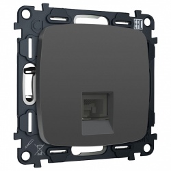 Розетка Ethernet RJ-45 и со шторками, без рамки Ambrella Volt OMEGA MO912005 в интернет-магазине "Галерея света"