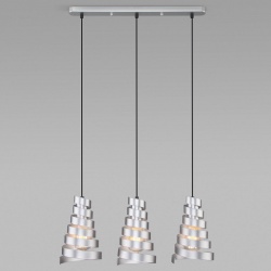 Подвесной светильник Eurosvet Storm 50058/3 серебро в интернет-магазине "Галерея света"