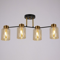 Светильник на штанге ILLUMICO Qui IL6111-4COU-79 BK GD Qui в интернет-магазине "Галерея света"