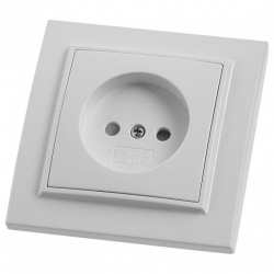 Розетка без заземления и со шторкой Stekker Эрна 39049 в интернет-магазине "Галерея света"