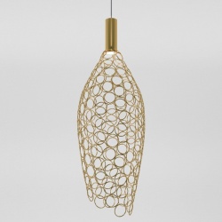 Подвесной светильник Eurosvet Ruche 90380/1 золото в интернет-магазине "Галерея света"