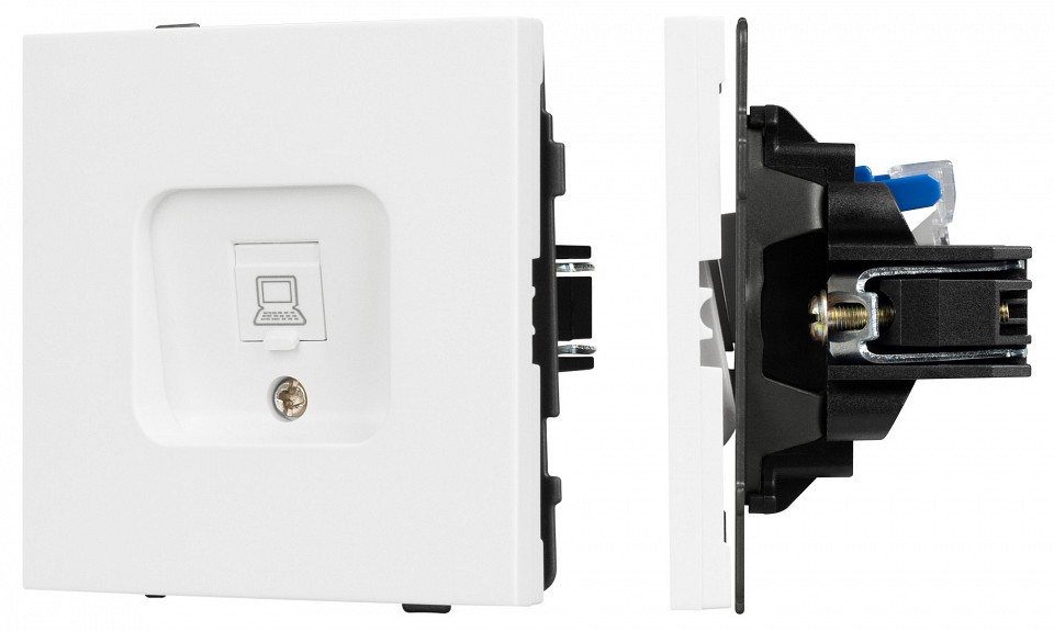 Розетка Ethernet RJ-45 и со шторками, без рамки Arlight SCT-TENDO 054098 в интернет-магазине "Галерея света"