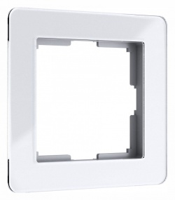 Рамка на 1 пост Werkel Acrylic (белый) W0012701 в интернет-магазине "Галерея света"