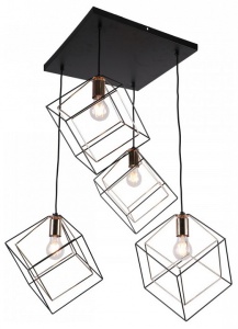 Подвесной светильник Imex MD.0830 MD.0830-4-P BK+FGD в интернет-магазине "Галерея света"