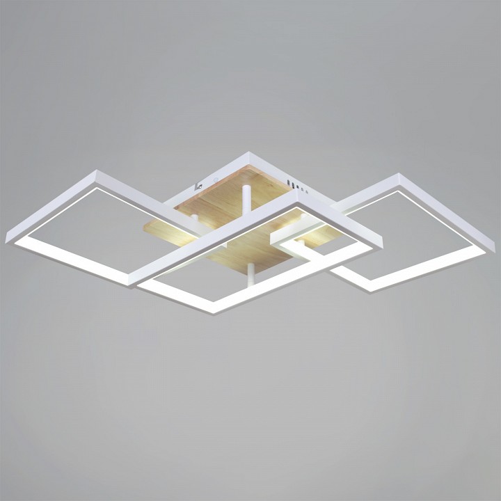 Потолочная люстра 49560-0.3-03 WH+WOOD в интернет-магазине "Галерея света"