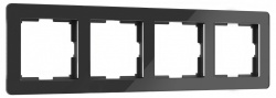 Рамка на 4 поста Werkel Acrylic (черный) W0042708 в интернет-магазине "Галерея света"