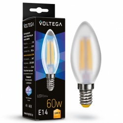 Лампа светодиодная Voltega Candel matt 6W E14 6Вт 3000K 7207 в интернет-магазине "Галерея света"