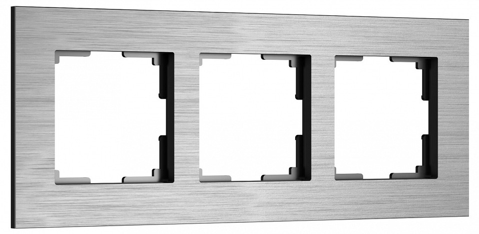 Рамка на 3 поста Werkel AluMax алюминий W0033506 в интернет-магазине "Галерея света"