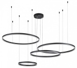 Подвесной светильник Indigo Galass 14001/4P Black в интернет-магазине "Галерея света"