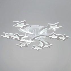 Люстра на штанге  01150-0.3-6+3 WH в интернет-магазине "Галерея света"