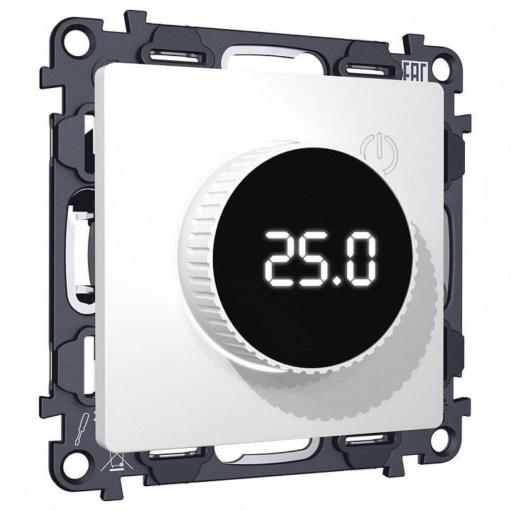 Терморегулятор электромеханический для теплого пола без рамки Ambrella Volt ALFA MA125810 в интернет-магазине "Галерея света"