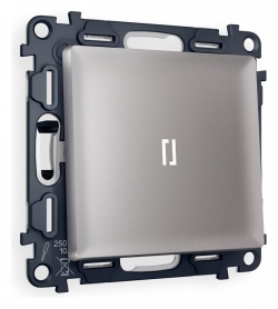 Выключатель проходной одноклавишный с подсветкой Ambrella Volt ALFA MA502035 в интернет-магазине "Галерея света"