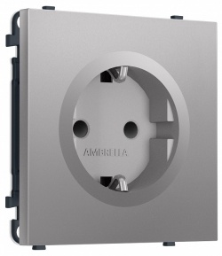 Розетка с заземлением и со шторкой, без рамки Ambrella Volt MS MS507010 в интернет-магазине "Галерея света"