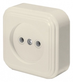 Розетка без заземления Stekker Брест 49061 в интернет-магазине "Галерея света"