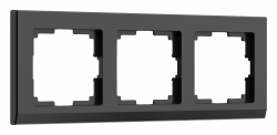 Рамка на 3 поста Werkel Stark (черный) W0031808 в интернет-магазине "Галерея света"