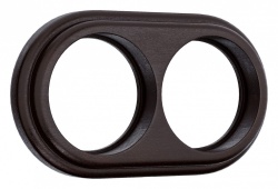 Рамка на 2 поста Werkel Ретро (венге) W0025226 в интернет-магазине "Галерея света"