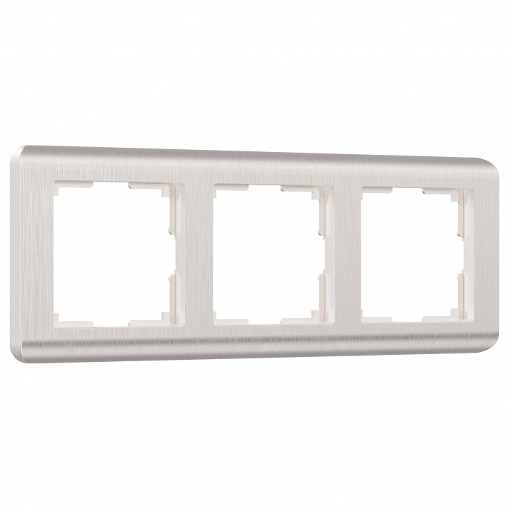 Рамка на 3 поста Werkel Stream (перламутровый) W0032113 в интернет-магазине "Галерея света"